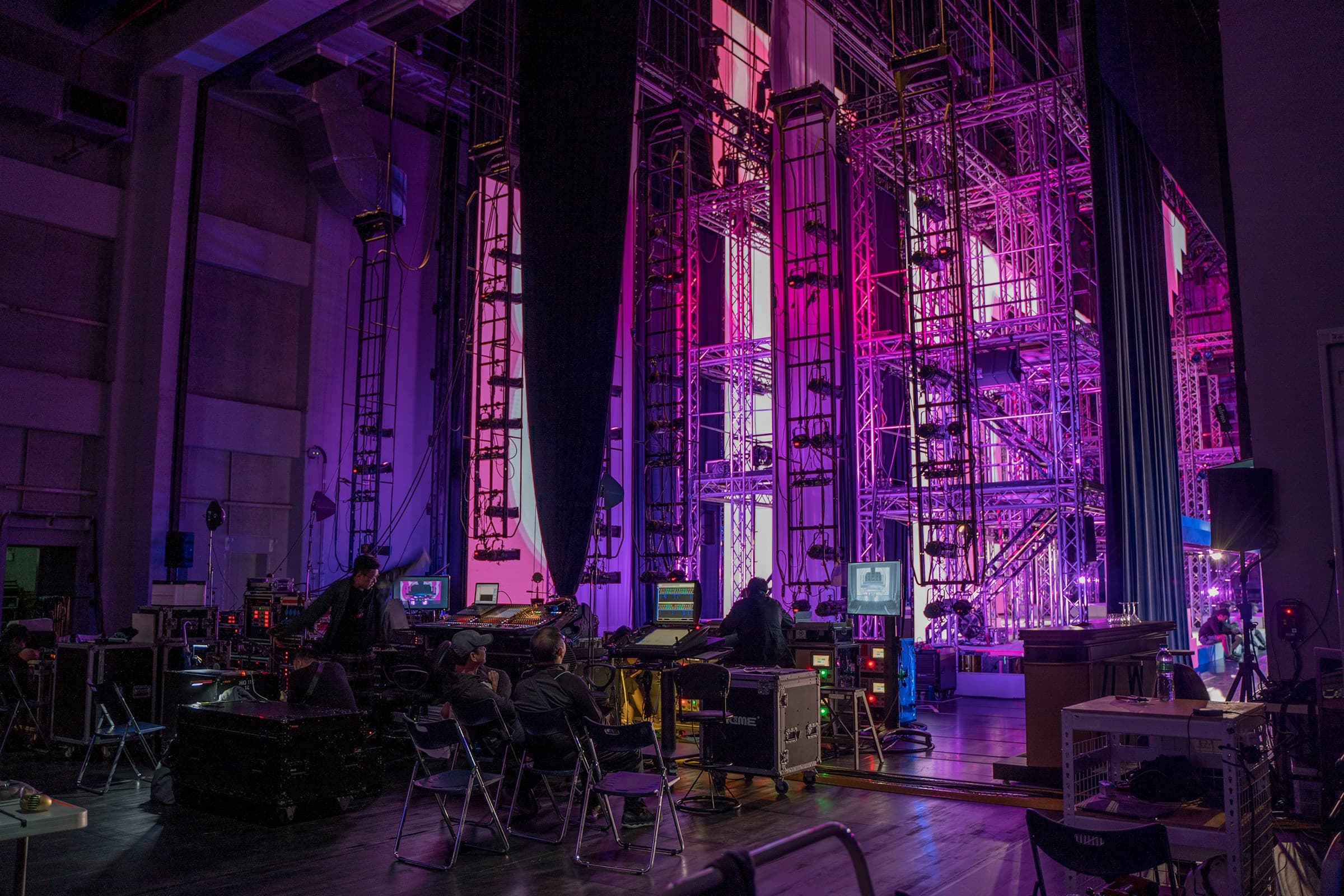 Large professional event stage by Spykes Events